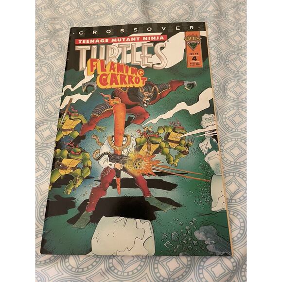 Teenage Mutant Ninja Turtles & Flaming Carrot Crossover #4 Mirage 1994 TMNT - Picture 1 of 5